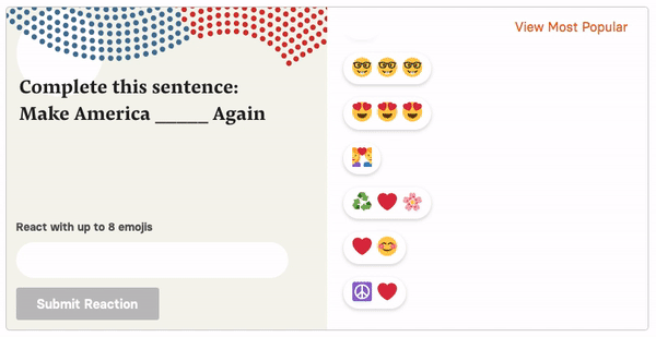BuzzFeed emoji reactions