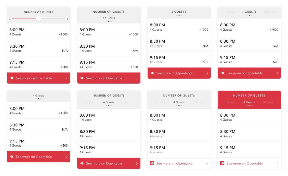 Dynamic commerce card iterations