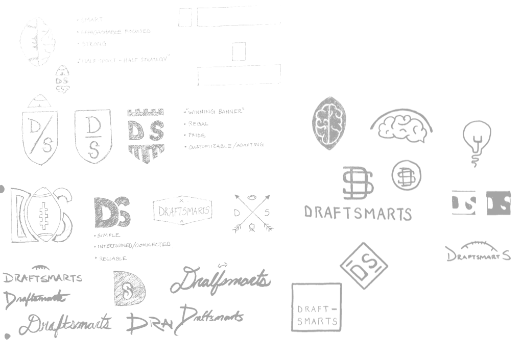 DraftSmarts logo sketches