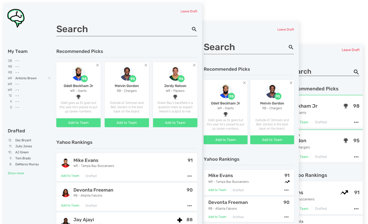 DraftSmarts tradtional draft tool