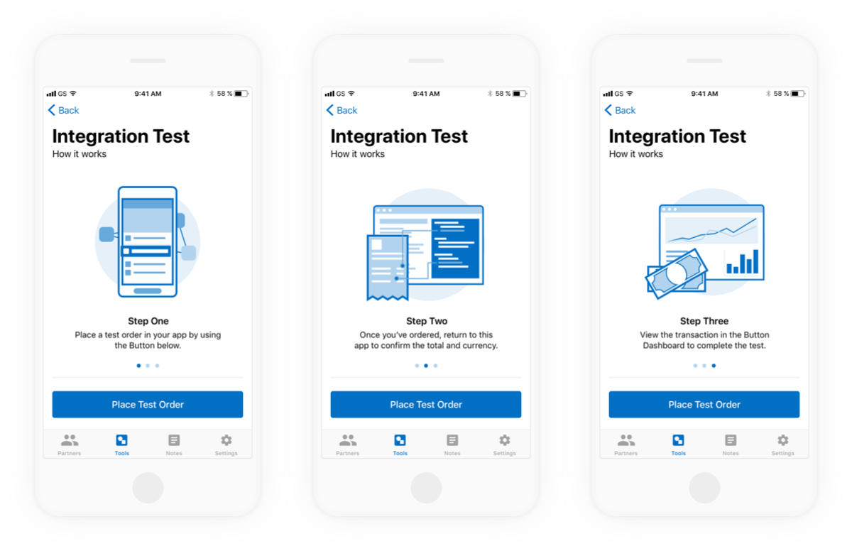 Button Sandbox Test App