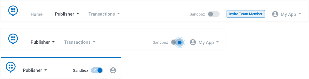 Button Sandbox navigation